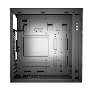 ETEK Gaming Computer Case MATX 2 Big RGB Fans On Front Panel Fan On Side Pandel