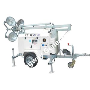 Buy cheap 5.5m Height 200W LED Mobile Light Tower Mechanical Lifting from wholesalers