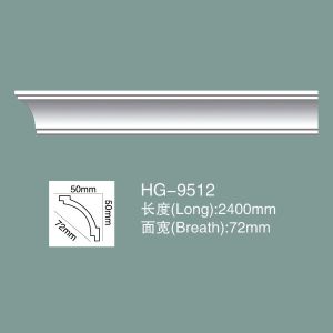 Buy cheap Factory Wholesale PU Cornice Moulding Polyurethane Ceiling Crown Moulding HG-9512 from wholesalers