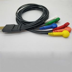 Buy cheap Hospital Use Schiller Holter ECG Cable 6 Lead Multi Color 90cm Length MT - 101 from wholesalers