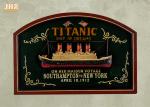 Memorial Titanic Wall Decor Wooden Wall Plaques Resin Cruise Ship Antique Wood