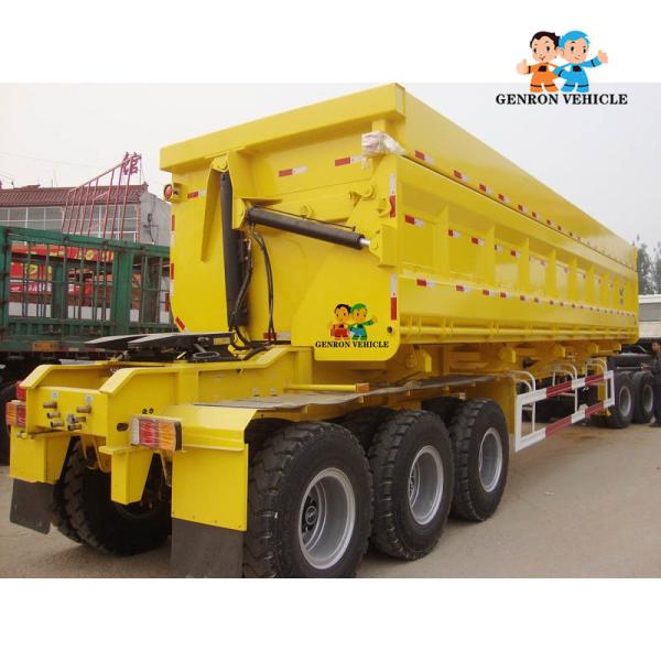 Buy cheap Durable Wabco Braking Flatbed 3 Axles 60T Dump Semi Trailers from wholesalers