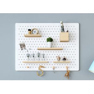 Buy cheap Hole Mdf Wood Wall Board Melamine And Raw Hardboard Peg from wholesalers