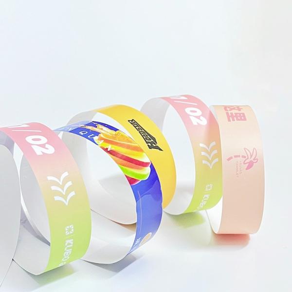 Buy cheap Numbered Event Tyvek Paper Wristbands Durable Waterproof For Event Party Meeting Easy And Access Control from wholesalers
