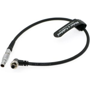 China Z-CAM E2 Power Cable Atomos Ninja V OSEE G7 Shinobi 7 Shogun 7 Monitor 2 Pin Male To Lock DC Right Angle Power Cable on sale