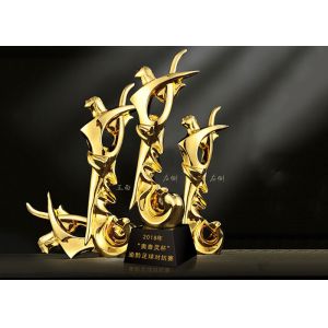 Poly Resin Material Award Cups Trophies With Abstract Figure Design