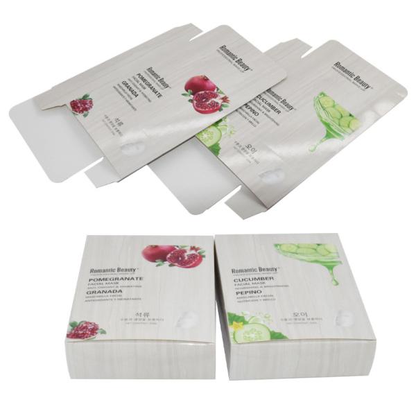 Custom Paper White Cosmetic Packaging Boxes For Facial Mask