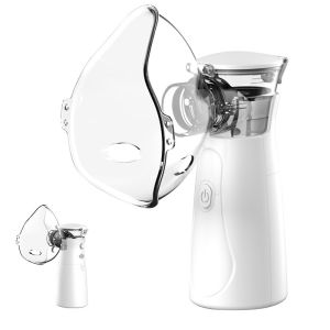 Modern Design Silent Handheld Portable Nebulizer White With One Button Switch