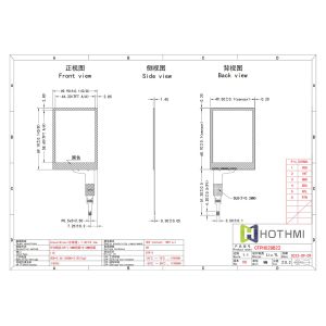 2.8 inch Capacitive Touch Panel with Glass + Glass structure and IIC Interface