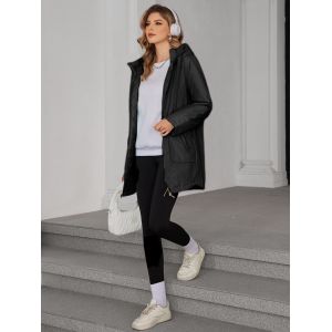 Long Sleeve Cotton Jacket Style Achieve Two-Piece Styling Experience at Single