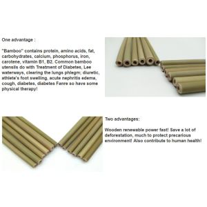 Buy cheap Organic Reusable Hand-Crafted Natural Eco Bamboo Drinking Straws,Natural Bamboo Drinking Straws with customized logo pac from wholesalers