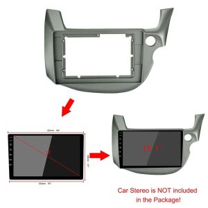 Buy cheap 10 Inch Car Audio Face Plate Fascia Frame For Honda FIT/JAZZ 2008-2013 Big Screen Radio Stereo Panel Dash Mount Refitting Kit With Wire Cable from wholesalers