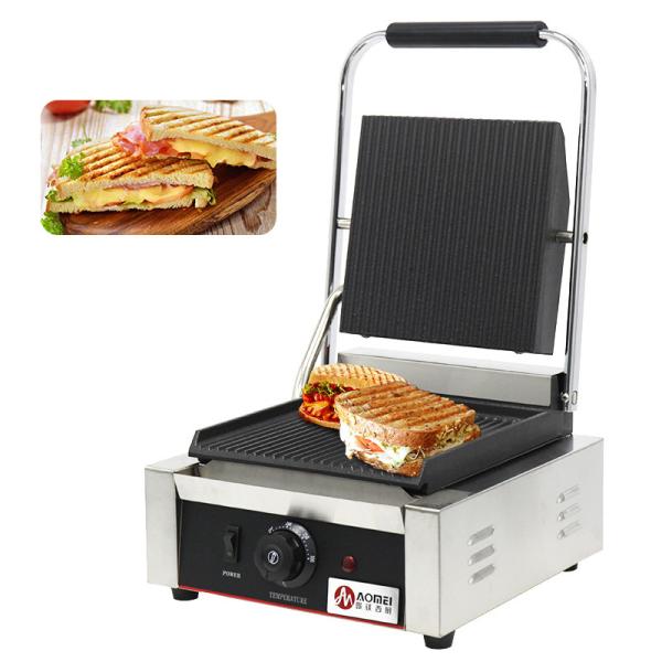 Quality Commercial Contact Grill for Home or Restaurant Panini Sandwich Making Machine 220V for sale