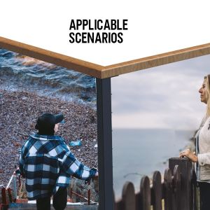 Cable Railing Post 36"x2"x2" Steel Square Corner Post Pre-Drilled Wood Deck