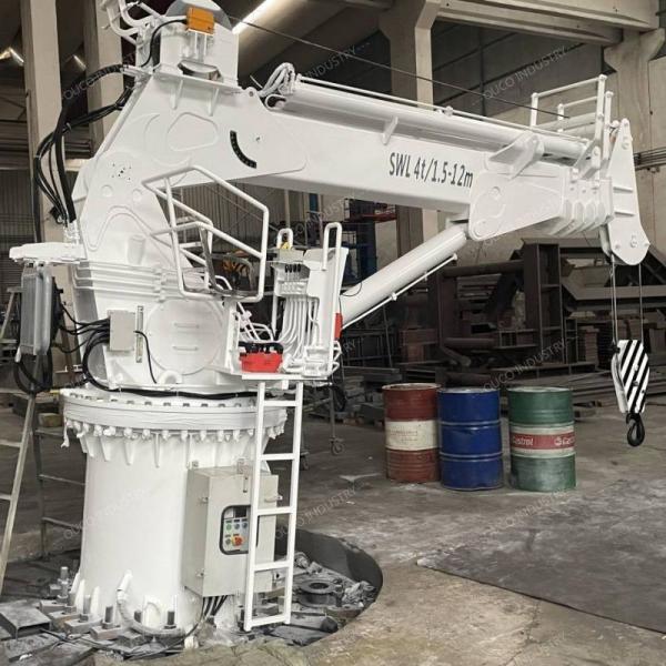 Buy cheap Ouco 4t 12m Provision Crane On Ship Small Telescopic Boom from wholesalers