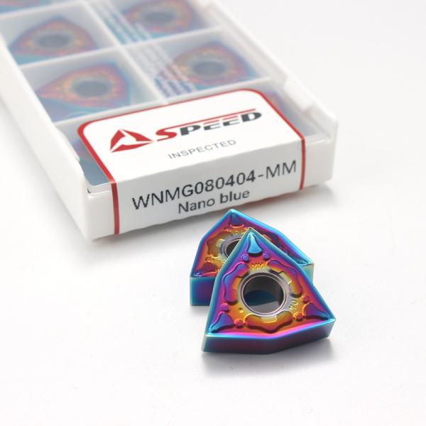 High Hardness Carbide Metal Cutting Tools Turning Insert WNMG432 WNMG433 WNMG431 with Nano Blue Coating