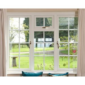 Swing Open Style Windproof Hurricane Impact Glass UPVC PVC Casement Window