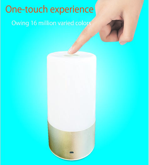 Rechargeable portable USB Charging varied functions colorful led one--touch magic smart light