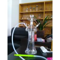 Buy cheap Red Glass hookah pipe shisha pipe High-quality hand blown water pipes with LED product