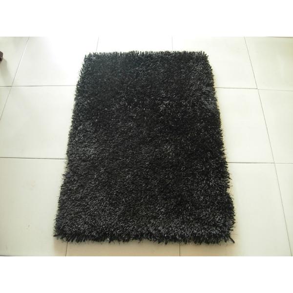 Quality Plain Polyester Silk Mixed With Microfiber 1800G/SQM Shaggy Carpet for sale