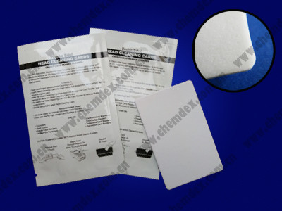 Quality CRCC-CR80F Card printer cleaning card/ CR80 flocked cleaning card/ATM cleaning card/card reader CR80 cleaning card for sale
