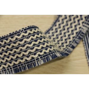 Buy cheap 35mm Woven Tapes Multifunctional Ripple Fringe Trim Bohemian Style from wholesalers
