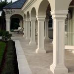 Buy cheap White Marble Doric Order Square Column Stone Roman Pillar European Style House Pillars Modern Building Design from wholesalers