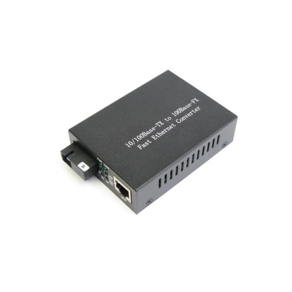 Quality 1550nm 10 / 100M Single Mode Optical Fiber Media Converter 20km for sale