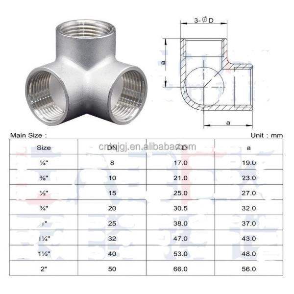 Optimal Plumbing Performance Equal Stainless Steel Seamless Pipe Fittings with Hexagon Head Code
