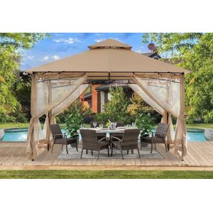 Buy cheap Stylish 10x10 Metal Roof Gazebo All-Weather Protection & Easy Maintenance from wholesalers