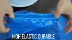 Buy cheap Disposable waterproof nonslip boot cover durable PE medical shoe cover high quality cheap  shoe cover for lab hospital from wholesalers