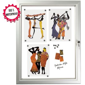 Buy cheap ODM Anodized Silver Acrylic Lockable Poster Cases from wholesalers