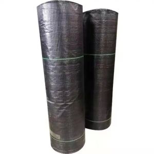 Buy cheap 100% Polypropylene Woven Geotextile Fabric Black Agricultural Weed Mat from wholesalers