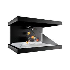 55'' Pyramid Holographic Showcase Combine A Physical Product With 3D Holographic