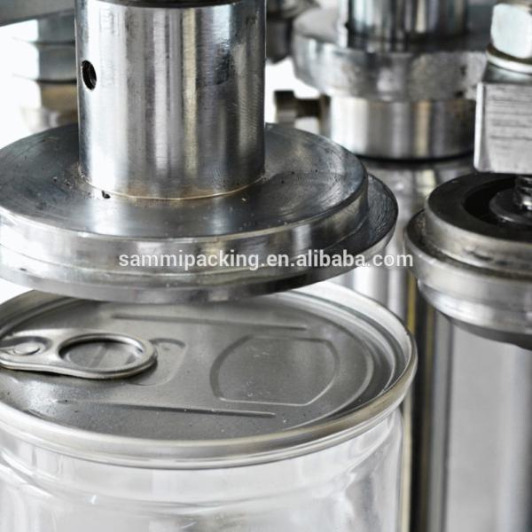 Semi-Automatic Metal Tin Can Lid Plastic Can Sealing Sealer Machine