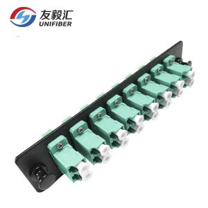 Buy cheap Metal LC Duplex 16fibers OS2 Single Mode Adapter Panel from wholesalers