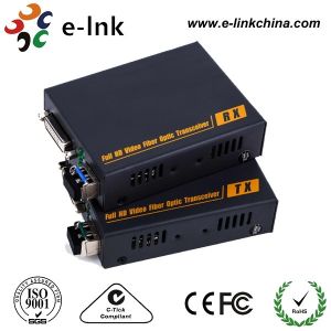 Buy cheap DVI-D Video To Fiber Media Converter Multi Mode 350 Meters LC SFP Including 1 Transmitter 1 Receiver product