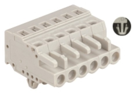 Buy cheap Spring-cage Clamp Terminal Female snap-in syle Pitch: 5.00mm/0.197 in from wholesalers