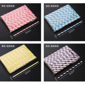 Hot sale biodegradable bar thick paper straw,biodegradable drinking bamboo