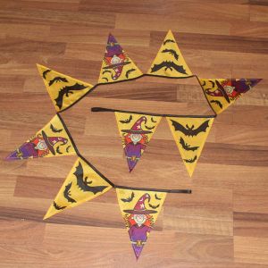 Buy cheap Halloween Triangle Flag Bunting witch and bat from wholesalers