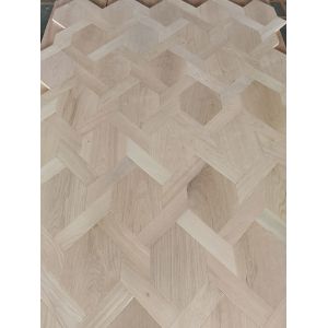 Unfinished Shaped Oak Parquet Flooring Hexagon & Trapizium Parquet
