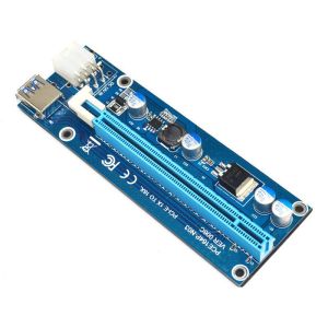 Buy cheap PCI-E VER006S PCI-E 1x to 16x Riser Card Adapter With USB Extender Express Adapter USB 3.0 ST 6Pin Power Supply Cable from wholesalers