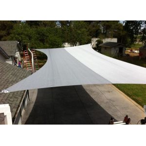 Grey Rectangle Waterproof Sun Shade Sail For Seating Areas And Playgrounds