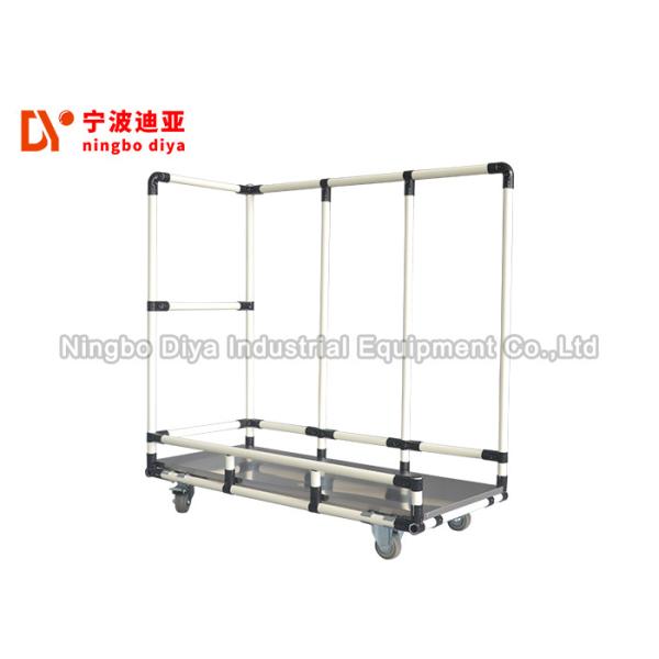 Buy cheap Logistic And Workshop Lean Trolley , Simple Operation Stainless Steel Cart from wholesalers
