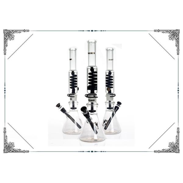 Quality PHOENIX STAR 19" Showerhead Perc Freezable Coil Beaker Glass Bong for sale