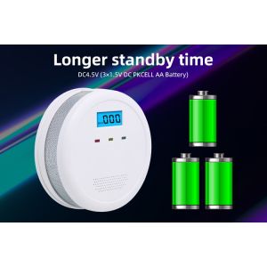 Buy cheap Carbon Monoxide Detector Alarms With Digital LCD Display from wholesalers