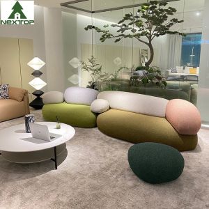 Buy cheap Cobblestone Design Fabric Sofa Set Combination Living Room Lobby Pebble Sofa from wholesalers
