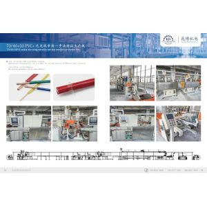 Buy cheap 200m/Min Nylon Wire String PVC Cable Extruder Machine One Step product