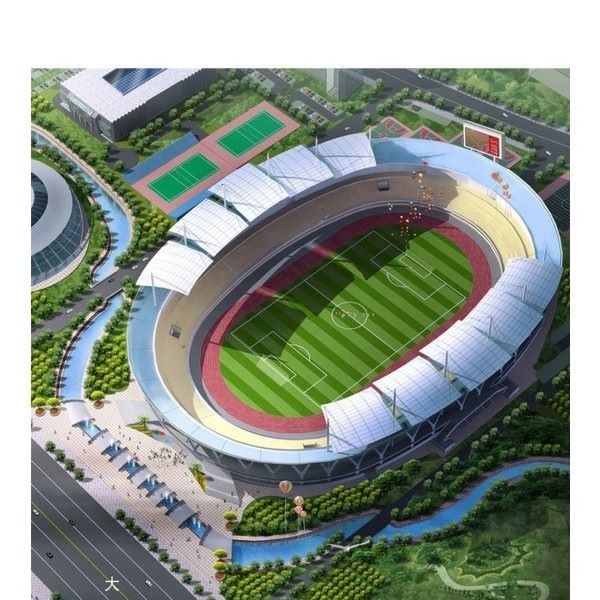 Quality Large Span Steel Structure Stadium Reliable Prefab Space Frame Construction for sale