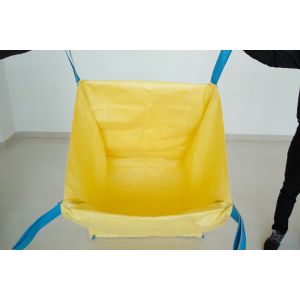 Flat Bottom Design 1 Ton Bulk Bag Blue Liftings Founded Custom Size / Color